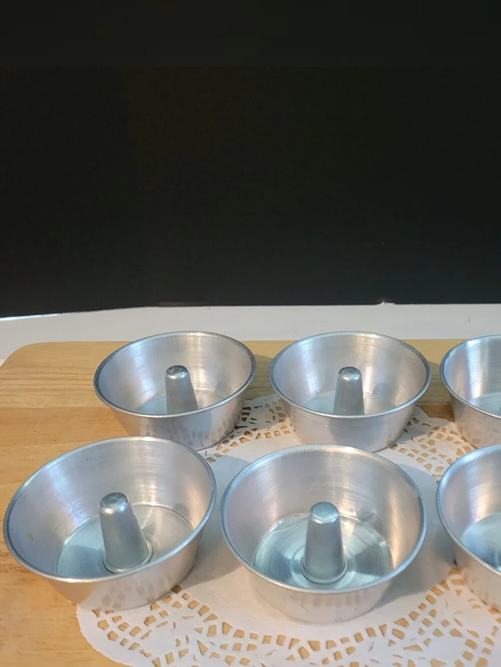 Aluminum Ring Mold Set - Silver Angel Food Baking Cups (6-Pack) Mini Bundt Pan